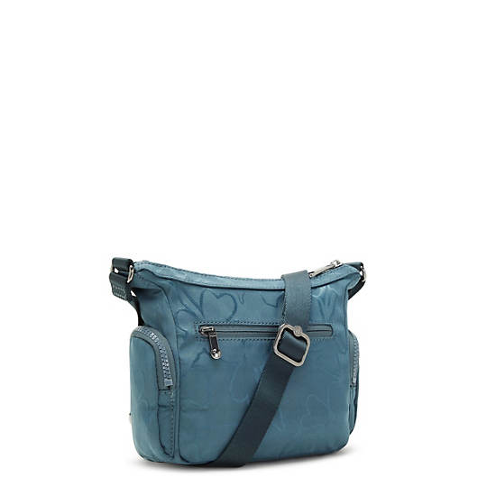 Kipling Gabbie Mini Printed Crossbody Taske Mørkeblå Grå | DK 1125JP